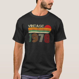T-shirt Fabriqué Dans 44 Ans Vintage 1978 44e Anniversaire