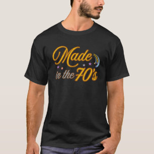T-shirt Fabriqué dans les années 70 Rétro Vintage