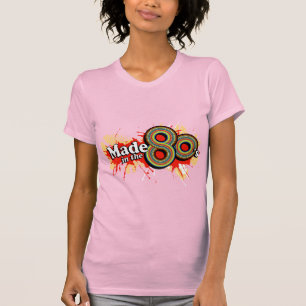 T-shirt Fabriqué dans les années 80 dames logo multicolore