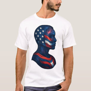 T-shirt "Fabriqué d'étoiles et de rayures" - Celestio Amer