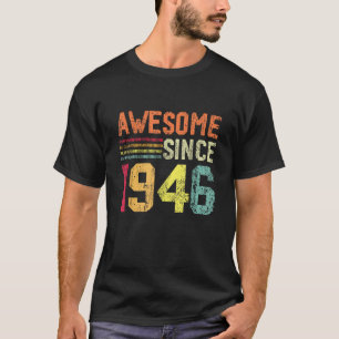 T-shirt Fabriqué en 1946 Hommes Femmes Drôle Édition Limit