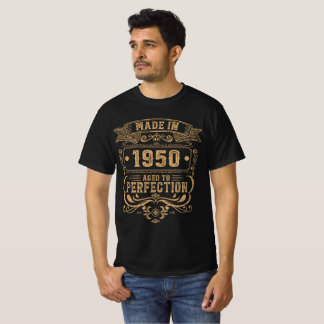 T-shirt Fabriqué en 1950 Vieilli à la Perfection T-S pour