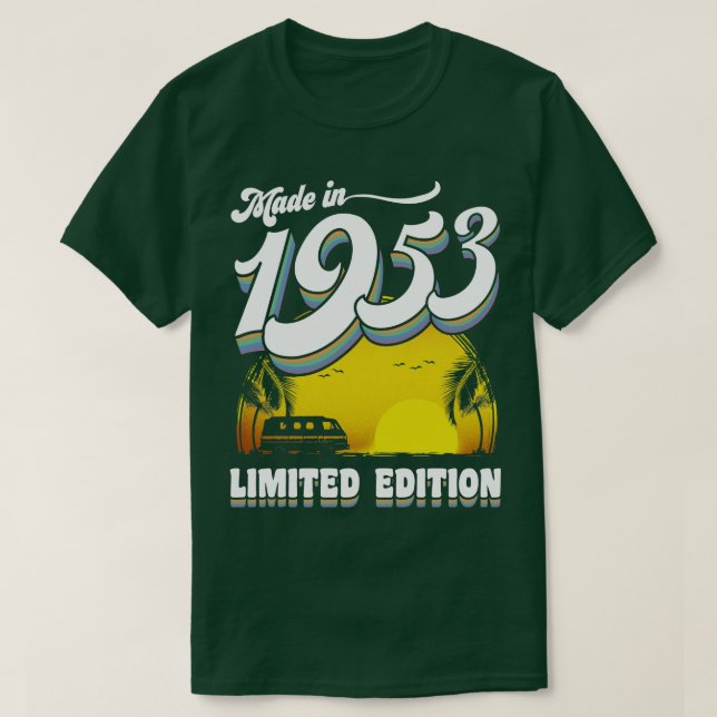 T-shirt Fabriqué en 1953 70e cadeau d'anniversaire 70 ans  (Design devant)
