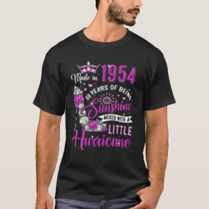 T-shirt Fabriqué En 1954 Cadeaux De 68 Ans Femmes Sunshine
