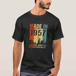 T-shirt Fabriqué En 1957 Édition Limitée 65 Ans D'Être