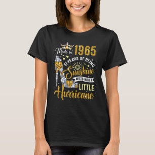 T-shirt Fabriqué En 1965 57 Année Femme Sunshine 57e Birt