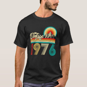 T-shirt Fabriqué en 1976 Cadeaux Rétro Anniversaire 50 Ans