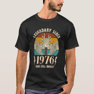 T-shirt Fabriqué en 1976 Rétro Anniversaire Classique Drôl