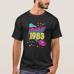 T-shirt Fabriqué En 1983 39e anniversaire 80s 90s 1990s 19