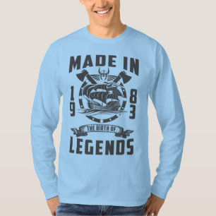 T-shirt Fabriqué en 1983 La Naissance des Légendes
