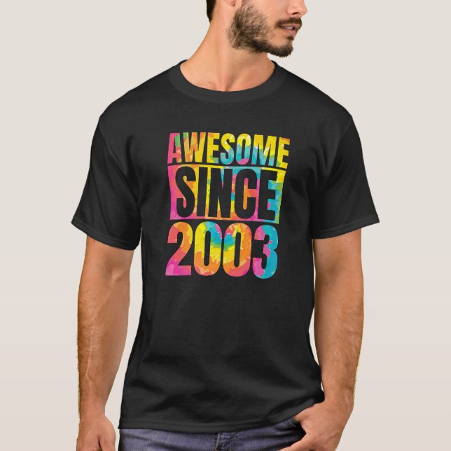 T-shirt Fabriqué En 2003 20 Année D'Être Impressionnant 20 (Devant)