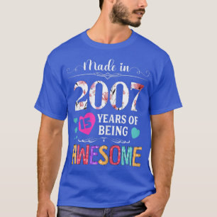 T-shirt Fabriqué En 2007 15 Année D'Être Impressionnant Gi