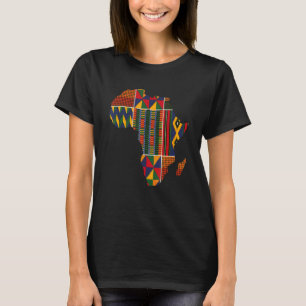 T-shirt Fabriqué en Afrique Carte Kente Cloth Afrique de l