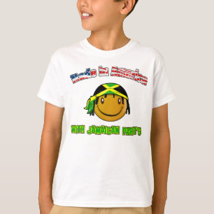 T-shirt Fabriqué en Amérique avec la partie jamaïcaine