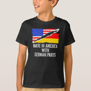 T-shirt Fabriqué en Amérique avec les pièces allemandes