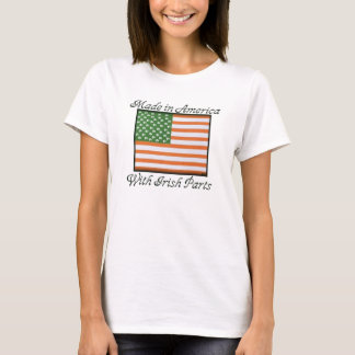 T-shirt Fabriqué en Amérique avec les pièces irlandaises