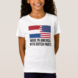 T-Shirt Fabriqué en Amérique avec les pièces néerlanda