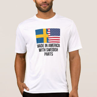 T-shirt Fabriqué en Amérique avec les pièces suédoises