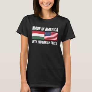 T-shirt Fabriqué en Amérique avec pièces hongroises Ame ho
