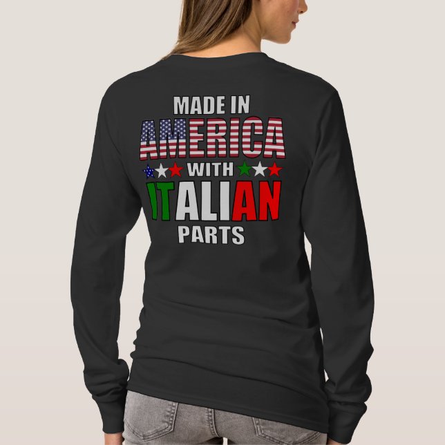 T-shirt Fabriqué en Amérique avec pièces italiennes (Dos)