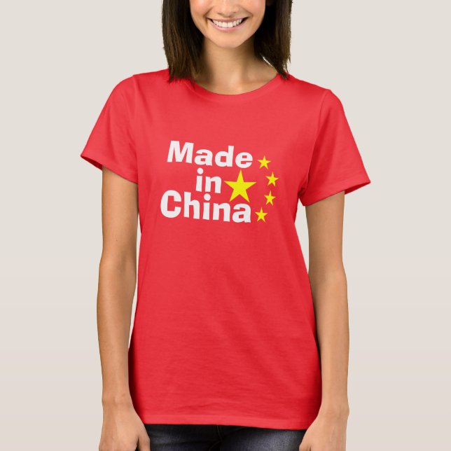 T-shirt Fabriqué en Chine (Devant)