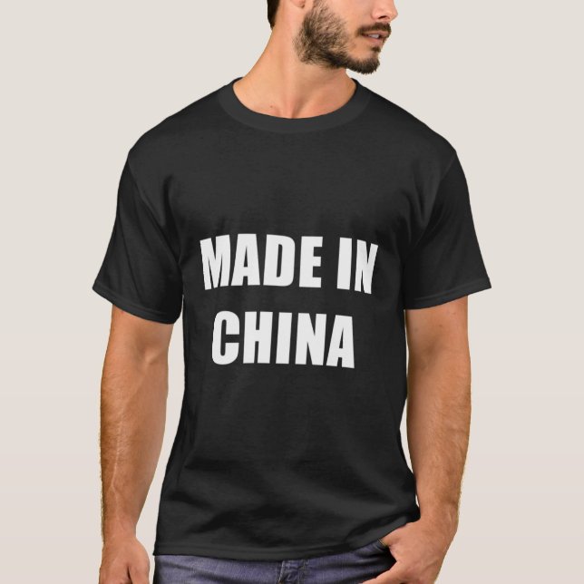T-shirt Fabriqué En Chine (Devant)