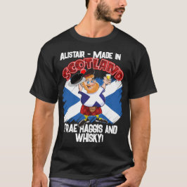 T-shirt Fabriqué en ÉCOSSE 0- dessiner Haggis et Whisky