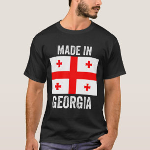 T-shirt Fabriqué en Géorgie // Drapeau National du Monde