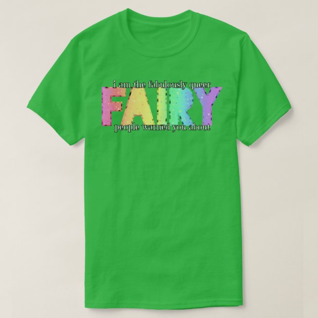 T-shirt Fabulement Queer Fairy (Design devant)