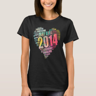 T-shirt Fabuleuse May Girl 2014 Awesome Big Heart 8e Naiss