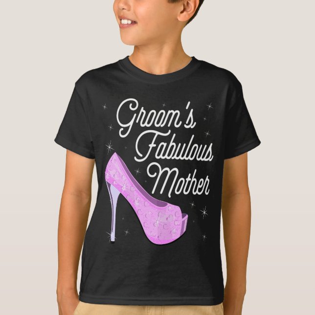 T-shirt Fabuleuse mère de Womens Groom - Mignonne Mariage  (Devant)
