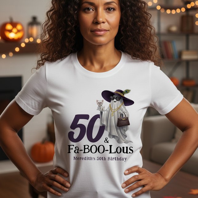 T-shirt Fabuleux 50e anniversaire des femmes Fantômes d'Ha (Créateur téléchargé)