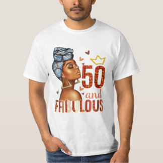 T-shirt Fabuleux 50e anniversaire femmes