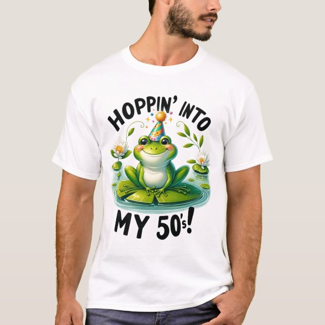 T-shirt Fabuleux à cinquante ans : Le saut de la grenouill (Devant)