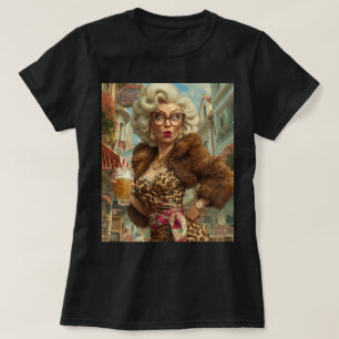 T-shirt Fabuleux comportement de la dame léopard