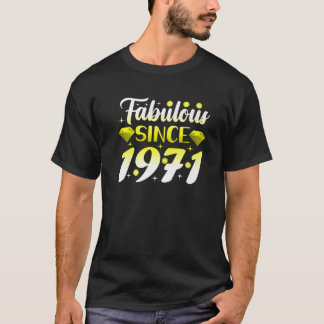 T-shirt Fabuleux depuis 1971 Birthday Girl 51St Birthday B