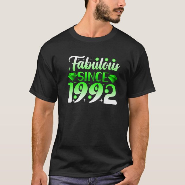 T-shirt Fabuleux depuis 1992 60 ans Anniversaire Classy Sa (Devant)