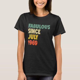 T-shirt Fabuleux depuis Juillet 1969 Garçon Homme Femme Na