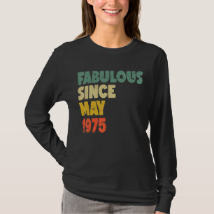 T-shirt Fabuleux depuis mai 1975 garçon fille homme femme