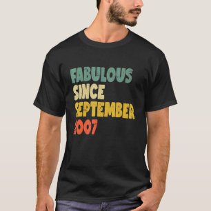 T-shirt Fabuleux depuis septembre 2007 Garçon fille homme 