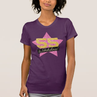 T-shirt Fabulous Pink Gold 55e anniversaire - 55 ans