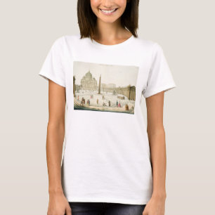 T-shirt Façade de Saint-Pierre à Rome avec Piazza in f