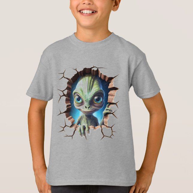 T-shirt Face Alien (Devant)