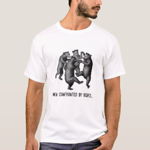 T-shirt Face aux ours, Jouer Mort