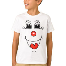 T-shirt face clown