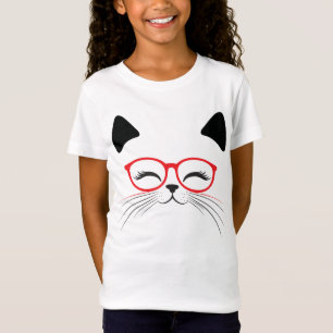 T-Shirt Face de chat mignonne