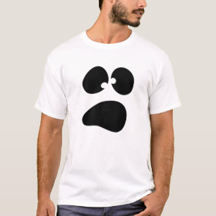 T-shirt Face de fantôme d'Halloween stupide
