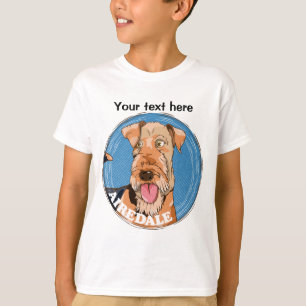 T-shirt Face de l'Airedale