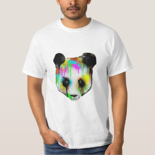 T-shirt Face de panda colorée