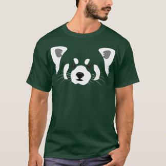 T-shirt Face de panda rouge